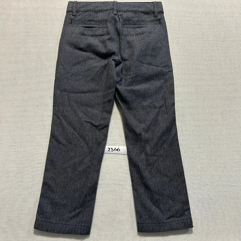 The Children's Place Herringbone Dress Pants Boys Size 5 Black Grey